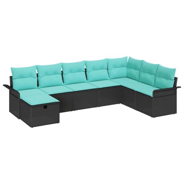 Gartensofa-set 8 Stk. Poly Rattan