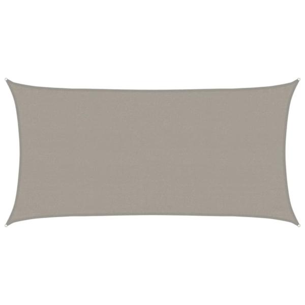 Sonnensegel 160 g/m² Rechteckig Hellgrau 3x6 m HDPE