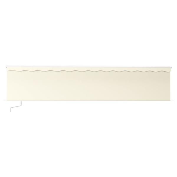 Markise Manuell Einziehbar mit Rollo 6x3 m Creme