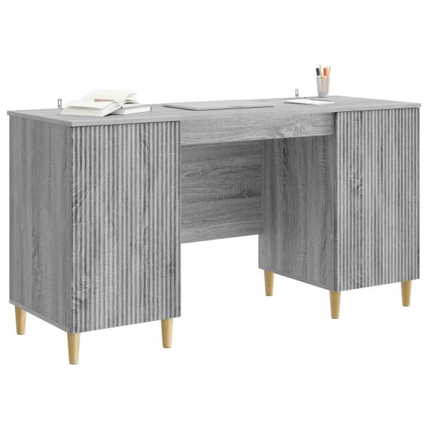 Schreibtisch Graues Sonoma 142,5 x 50 x 75 cm Holzwerkstoff