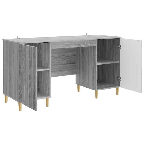 Schreibtisch Graues Sonoma 142,5 x 50 x 75 cm Holzwerkstoff