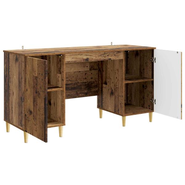 Schreibtisch mit Regal Altholz 142,5 x 50 x 75 cm Holzwerkstoff