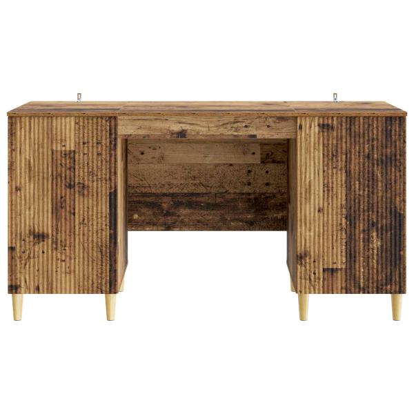 Schreibtisch mit Regal Altholz 142,5 x 50 x 75 cm Holzwerkstoff