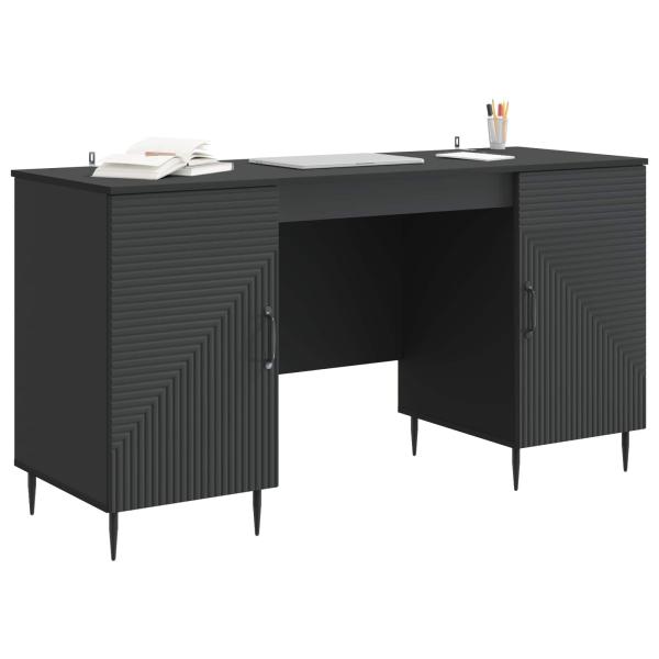 Schreibtisch Schwarz 142,5 x 50 x 75 cm Holzwerkstoff
