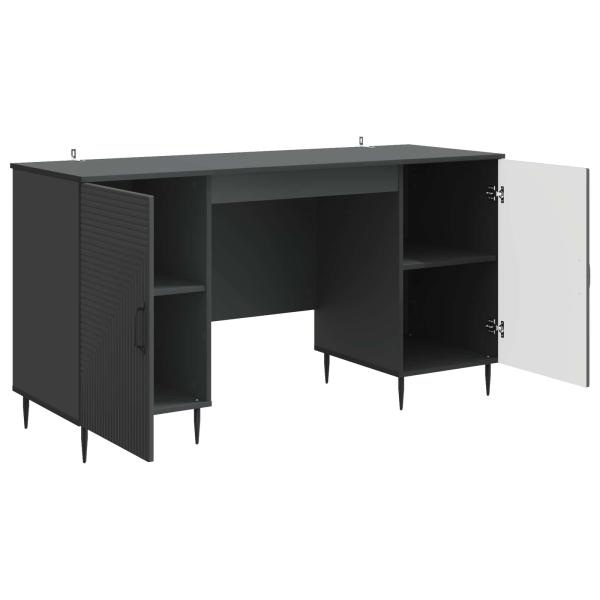 Schreibtisch Schwarz 142,5 x 50 x 75 cm Holzwerkstoff
