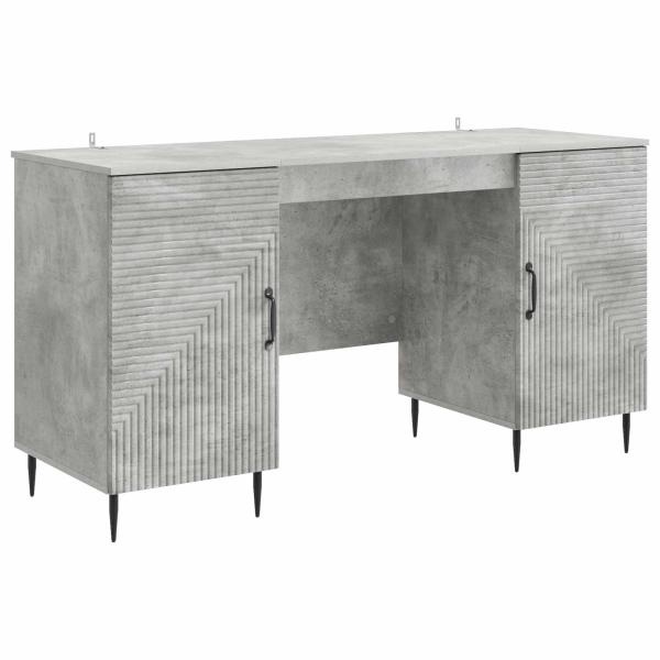 Schreibtisch Betongrau 142,5 x 50 x 75 cm Holzwerkstoff