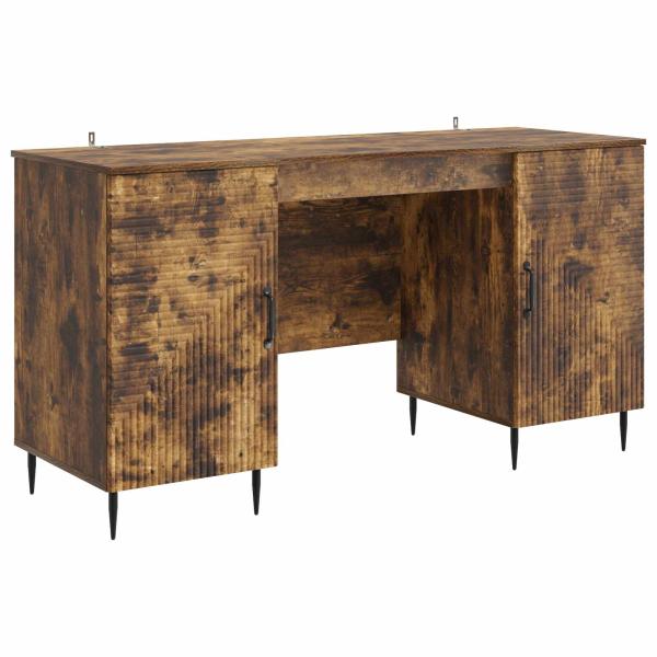Schreibtisch Räuchereiche 142,5 x 50 x 75 cm Holzwerkstoff