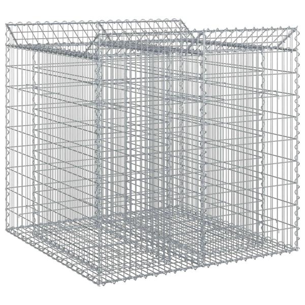 Gabionen-Hochbeet 2 stk. 100 x 100 x 100 cm Verzinkter Stahl