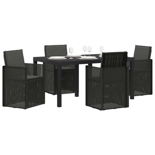 Garten Essgruppe 5 stk. Anthrazit PP