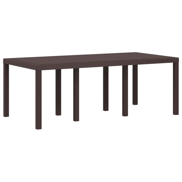 Garten Essgruppe 7 stk. Braun und Taupe PP