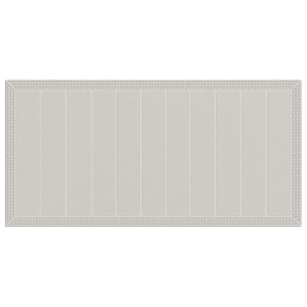 Garten Essgruppe 7 Stk. Weiß und Taupe PP