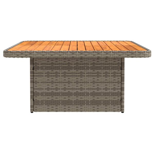 2 Stück Garten Mittel Sofa Mit Hochklapptisch Poly-Rattan