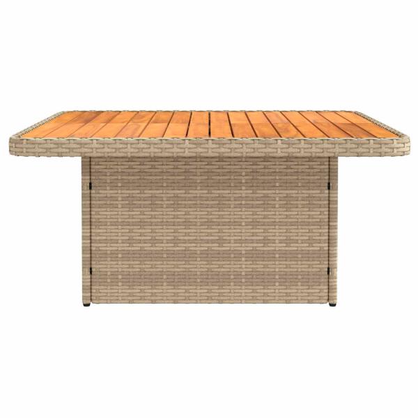 2 Stück Garten Mittel Sofa Mit Hochklapptisch Poly-Rattan