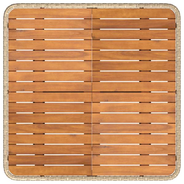 2 Stück Garten Mittel Sofa Mit Hochklapptisch Poly-Rattan