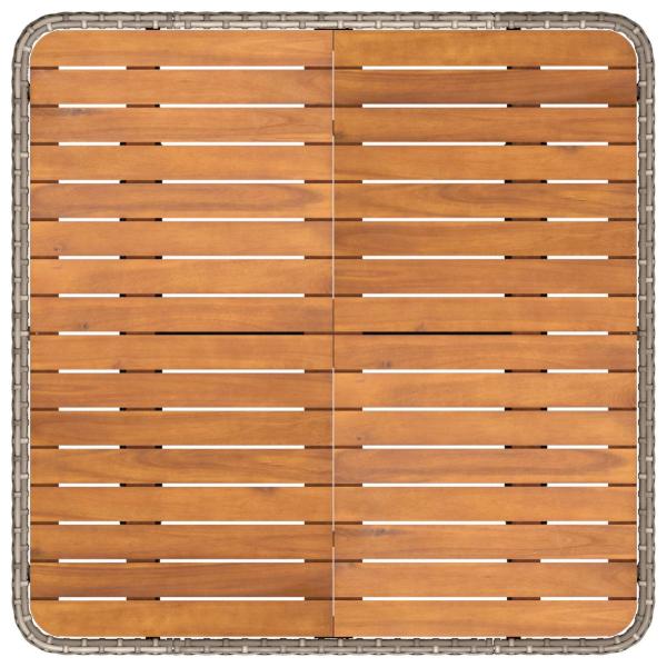 2 Stück Garten Mittel Sofa Mit Hochklapptisch Poly-Rattan