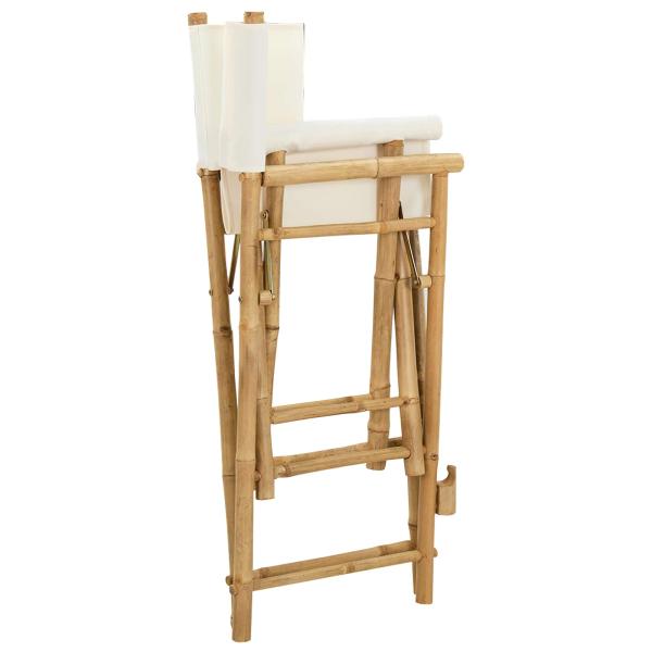 Klappstuhl f?r Regisseure 2 stk. Natur Bambus