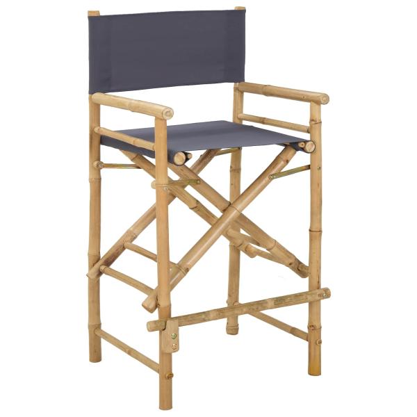 Klappstuhl f?r Regisseure 2 stk. Natur Bambus