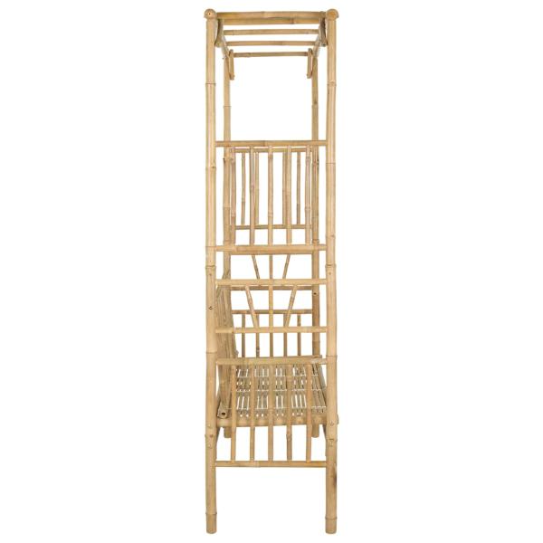 Gartenbogen mit Sitzbank 115 x 50 x 205 cm Bambus