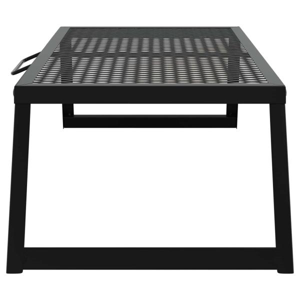 Faltbarer Campinggrill 58 x 31 x 2 cm Legierter Stahl Schwarz