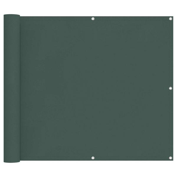 Balkonsichtschutz Dunkelgrün 100 x 200 cm Oxford-Stoff