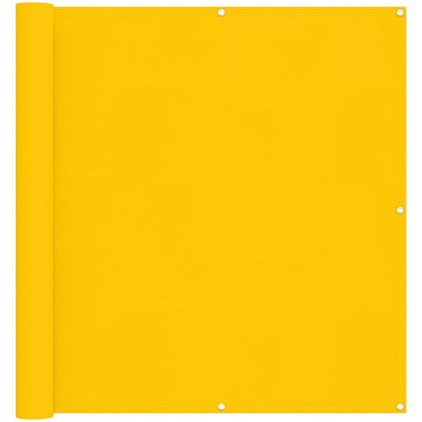 Balkonsichtschutz 110 x 1000 cm Oxford-Stoff Rechteckig Gelb