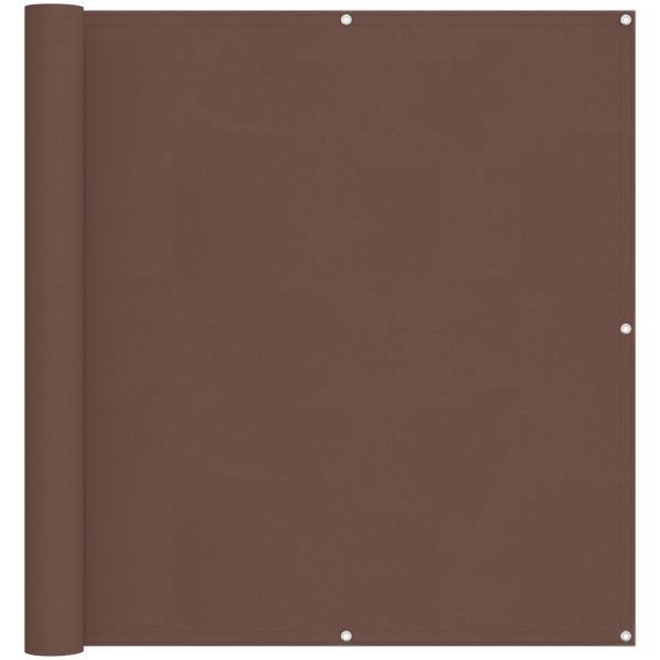Balkonsichtschutz Braun 110 x 500 cm Oxford-Stoff