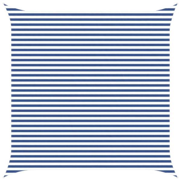 Sonnensegel Blau und Weiß 4,5 x 4,5 m 100 % Polyester Oxford