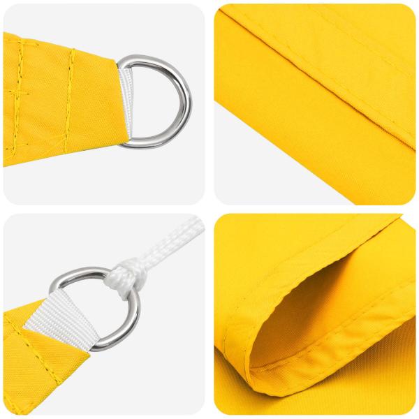 Sonnensegel Gelb 2,5 x 6 m 100 % Polyester Oxford Rechteckig