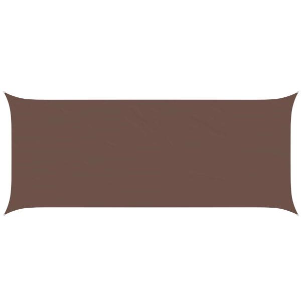 Sonnensegel Braun 6 x 2,5 m 100 % Polyester Oxford