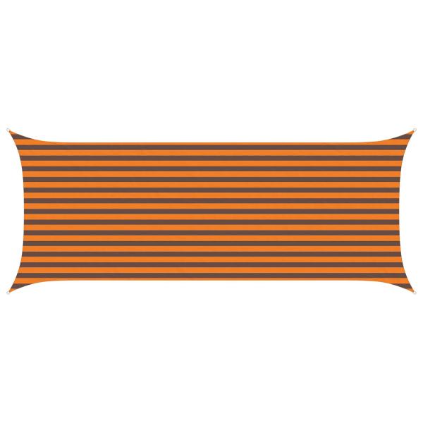 Sonnensegel Orange und Braun 5 x 2 m 100 % Polyester Oxford