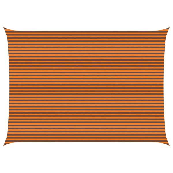 Sonnensegel Orange und Braun 5 x 7 m 100 % Polyester Oxford