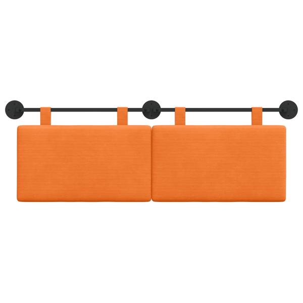 Hängendes Kopfteil Orange Cordstoff
