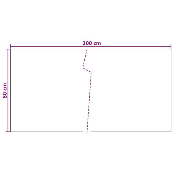Balkonsichtschutz Dunkelgrau 300 x 80 cm Poly-Rattan