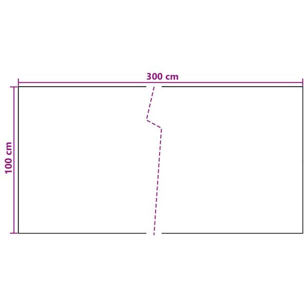 Balkonsichtschutz Dunkelgrau 300 x 100 cm Poly-Rattan