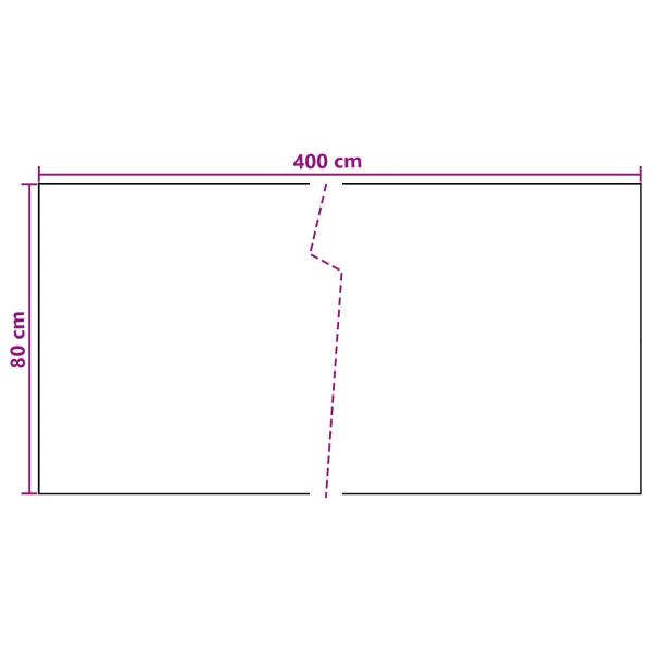 Balkonsichtschutz Dunkelgrau 400 x 80 cm Poly-Rattan