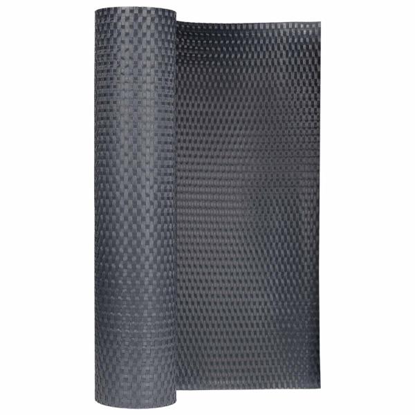 Balkonsichtschutz Dunkelgrau 600 x 90 cm Poly-Rattan