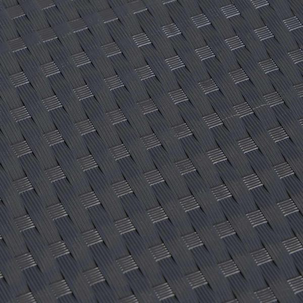 Balkonsichtschutz Dunkelgrau 600 x 90 cm Poly-Rattan