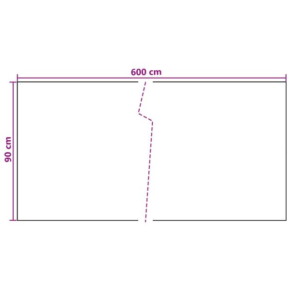 Balkonsichtschutz Dunkelgrau 600 x 90 cm Poly-Rattan