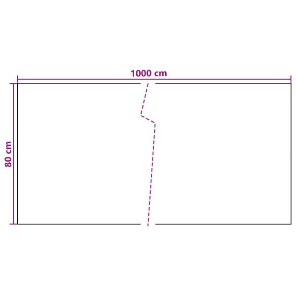 Balkonsichtschutz Dunkelgrau 1000 x 80 cm Poly-Rattan
