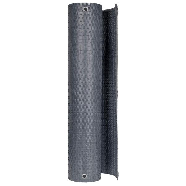 Balkonsichtschutz mit Ösen 300 x 100 cm Poly-Rattan Anthrazit