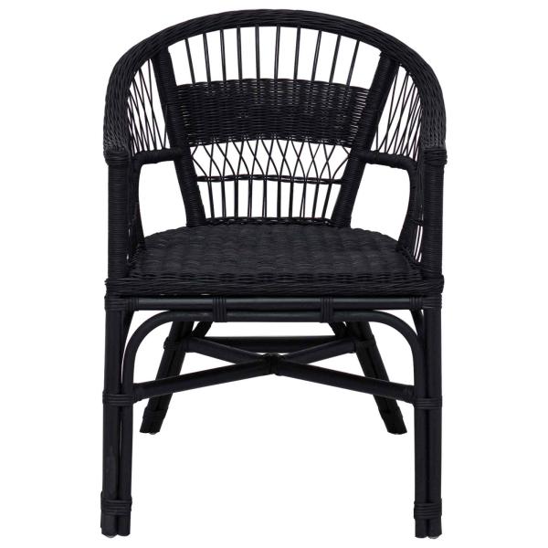 Stapelstuhl Schwarz 60 x 60 x 81 cm Rattan