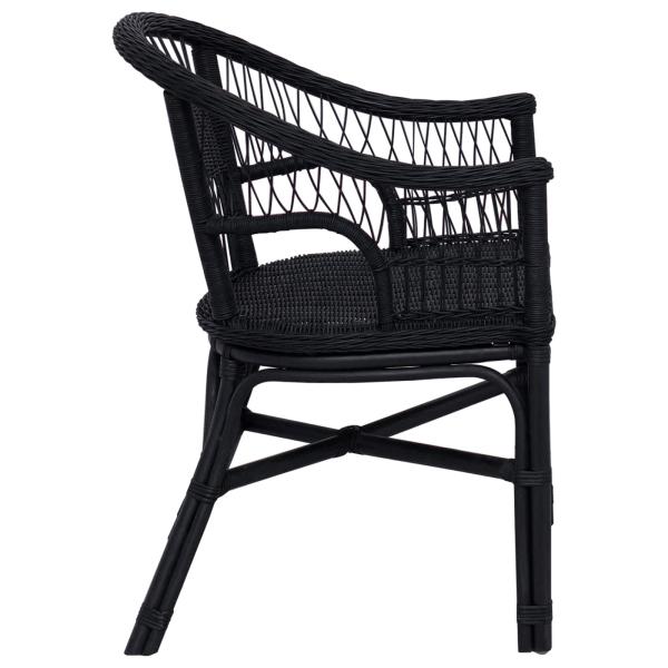 Stapelstuhl Schwarz 60 x 60 x 81 cm Rattan