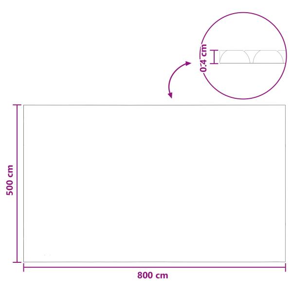 Sonnendeck für Pools Extra Schwer 800 x 500 cm, 400 ?m