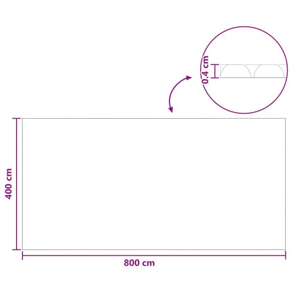 Solar Poolabdeckung 800 x 400 cm 110 ?m Quadratisch PE Blau