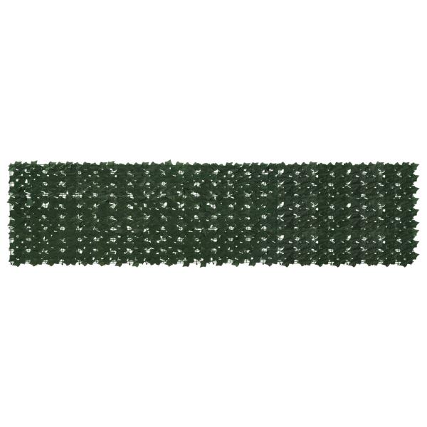 ARDEBO.de - Balkonsichtschutz mit Blättern Dunkelgrün 300 x 75 cm