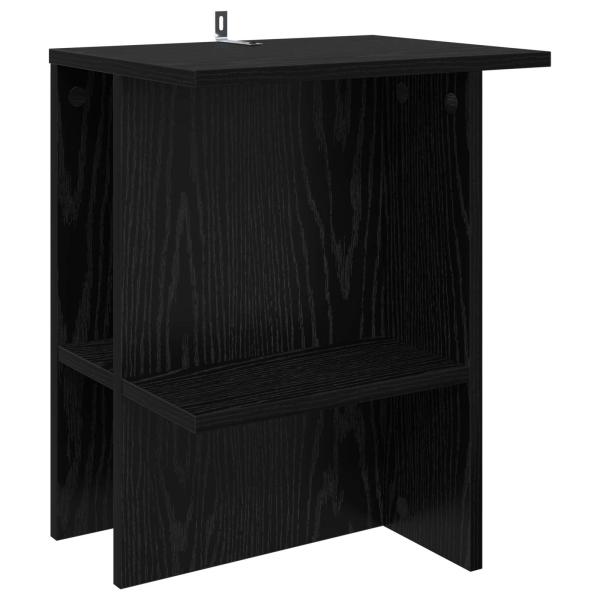 Couchtisch Schwarz Eichen-Optik 40 x 30 x 49 cm Holzwerkstoff