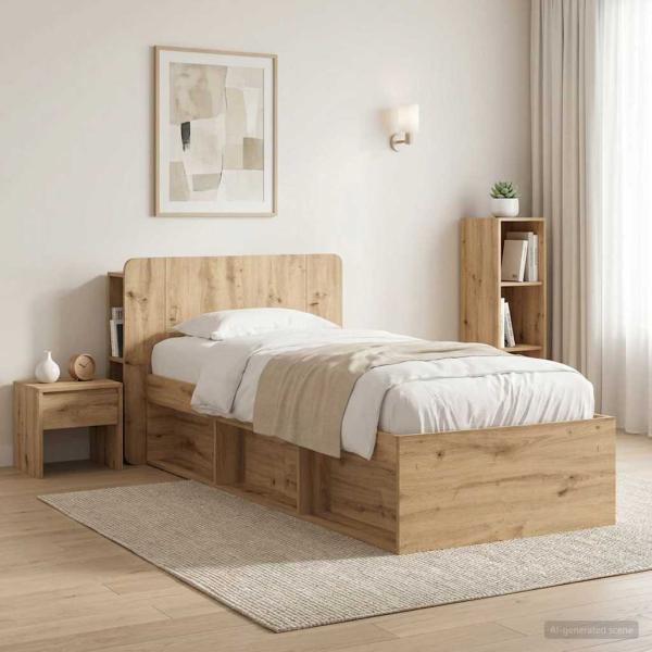 Kopfteil Schrank Artisan-Eiche 100 cm Holzwerkstoff