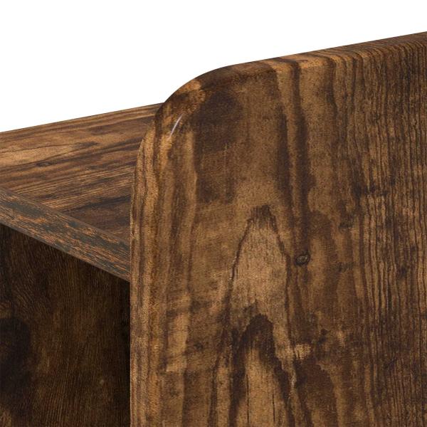Kopfteil Schrank mit Speicher Geräucherte Eiche Holzwerkstoff