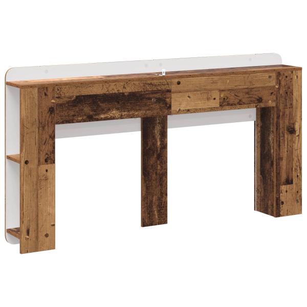Kopfteil Schrank mit Speicher Altholz Holzwerkstoff
