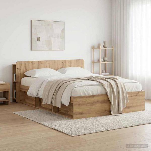 ARDEBO.de - Kopfteil Schrank Artisan-Eiche 160 cm Holzwerkstoff